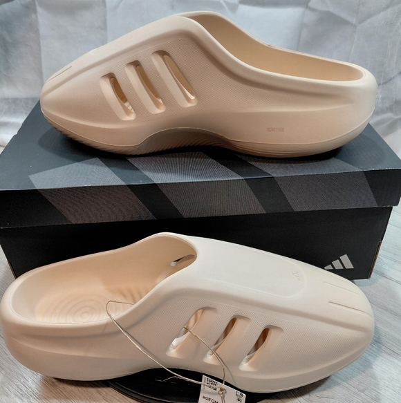 NEW Adidas Mens Adifom Futuristic Infinity Mule Warm Vanilla Slip-On Clogs SZ 13 - Picture 12 of 14